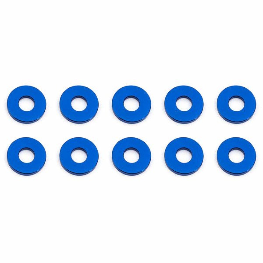 Option Parts * | Associated Bulkhead Washers 7.8 X 1.0Mm Blue Aluminium (10) Clearance Sale