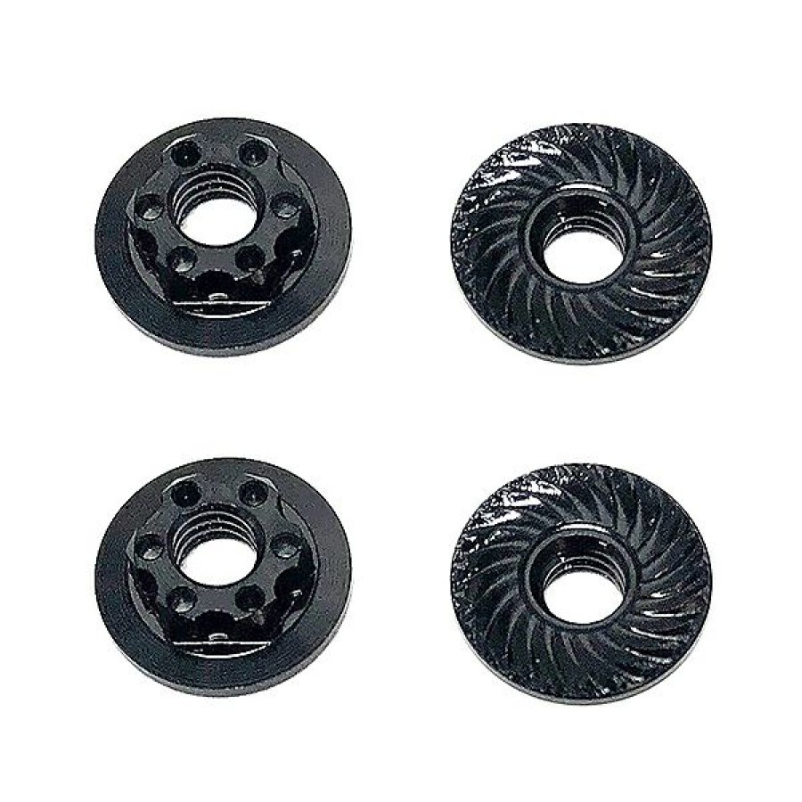 Car Spares * | Team Associated Ft Nuts M4 Low Profile Wheel Nuts Black Top Selling