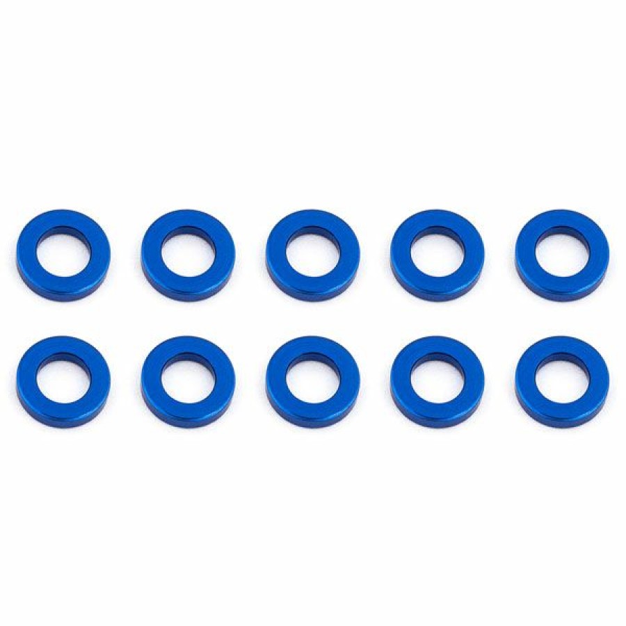 Option Parts * | Associated Ballstud Washers 5.5 X 1.0Mm Blue Aluminium X10 New