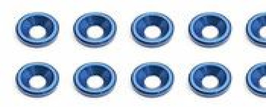 Car Spares * | Team Associated Countersunk Washers (Blue) Discounts